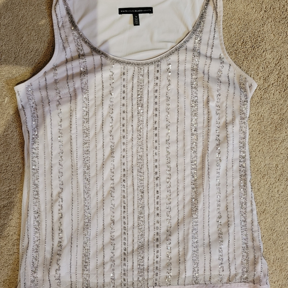 WHBM shell sleeveless top